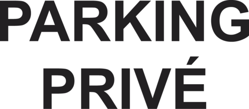 Sticker Parking privé  Dim : 15 x 6,6cm