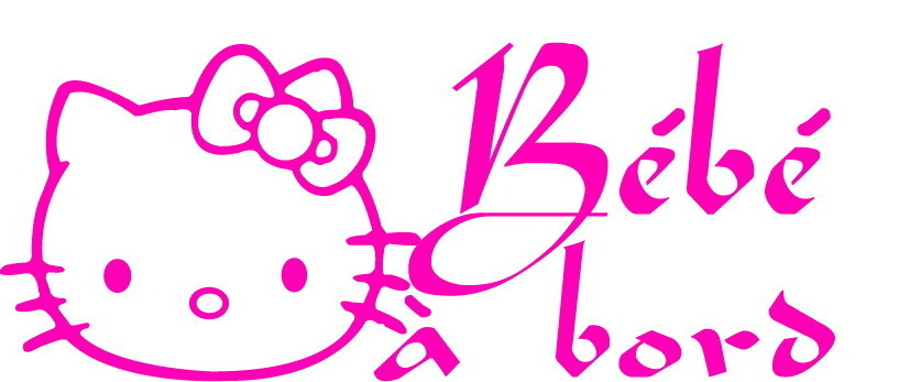 Sticker Bébé à bord 10 - Hello Kitty