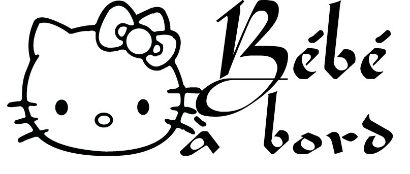 Sticker Bébé à bord 10 - Hello Kitty