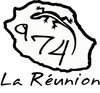 Sticker Carte de la Réunion + diver Taille M