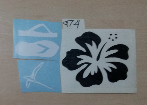 Lot de Sticker Réunion - 974 : 03