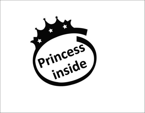 Sticker Bébé à bord 11 - Princess inside