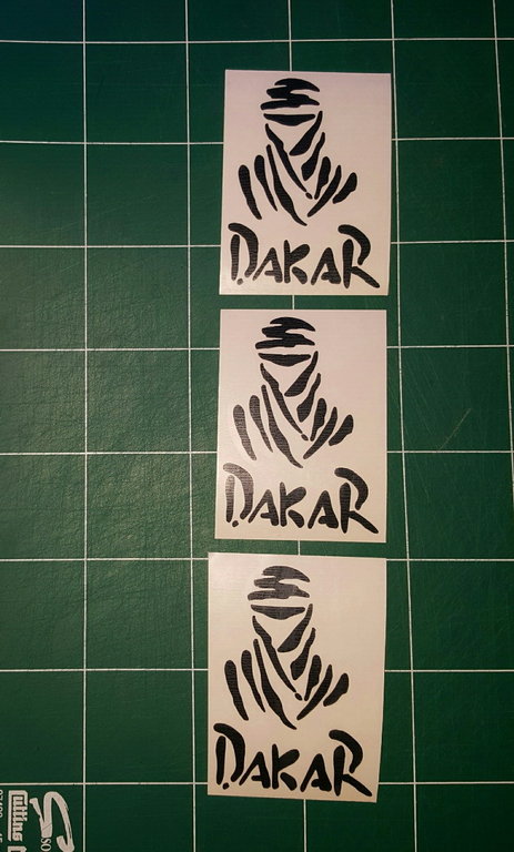 Sticker Dakar - Dim 200 x 140mm