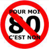 Sticker "Pour moi 80 c'est non"