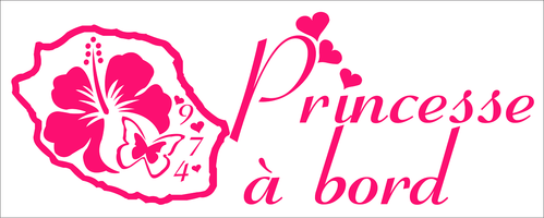 Sticker Bébé à bord 26 - Princesse à Bord