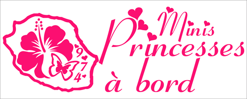 Sticker Bébé à bord 26 - Minis Princesses à Bord
