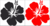 Sticker Hibiscus Simple 98 x 100mm v4