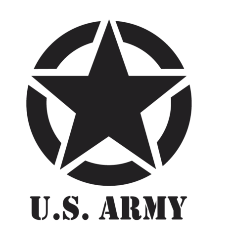 Sticker Us Army - Dim 250 x 250mm